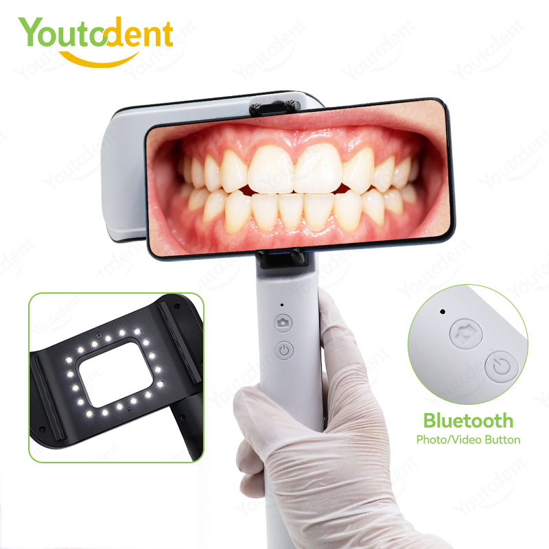 Photography Lighting Handheld - Youtodent ハンディ型歯科用フラッシュライト。LED写真・ビデオ用フラッシュライト、Bluetoothで操作可能な口腔内照明。歯科医用ツール。