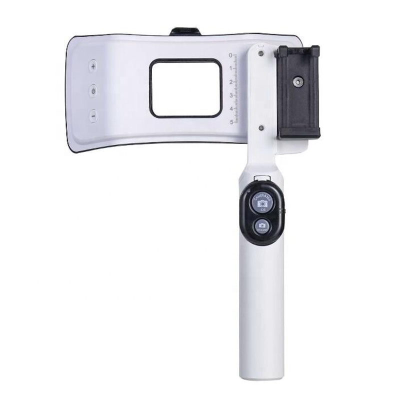 Photography Mobile Lighting - 3つのLEDライトグループを備えた、携帯電話用の歯科写真撮影システム