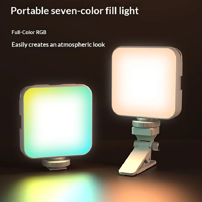 Photography Lighting Brands - スマートフォン用三脚、RGBセルフィーライト、7色の調光機能付き、ライブ配信、メイク、Vlog、写真撮影に最適。