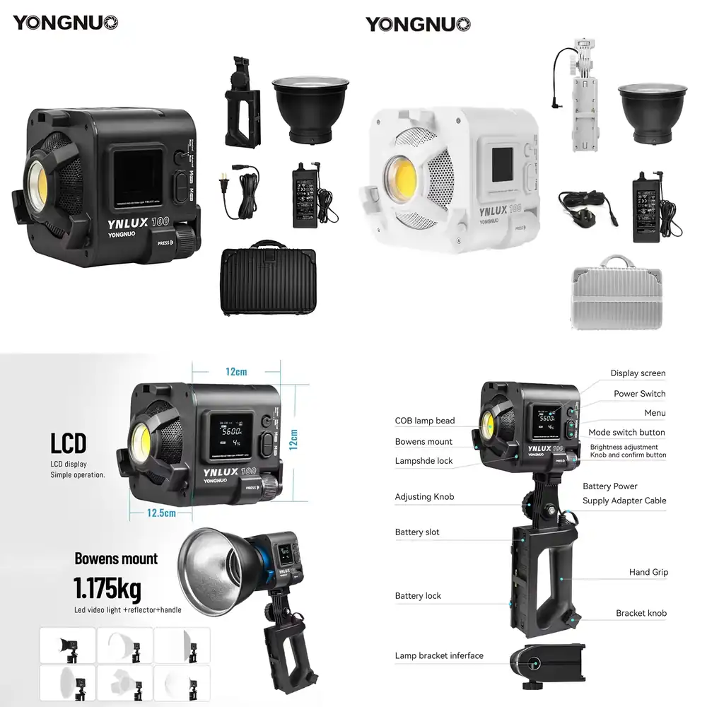 YONGNUO YNLUX100 100W 3200K-56 - Photography Lighting Handheld のレビューと価格