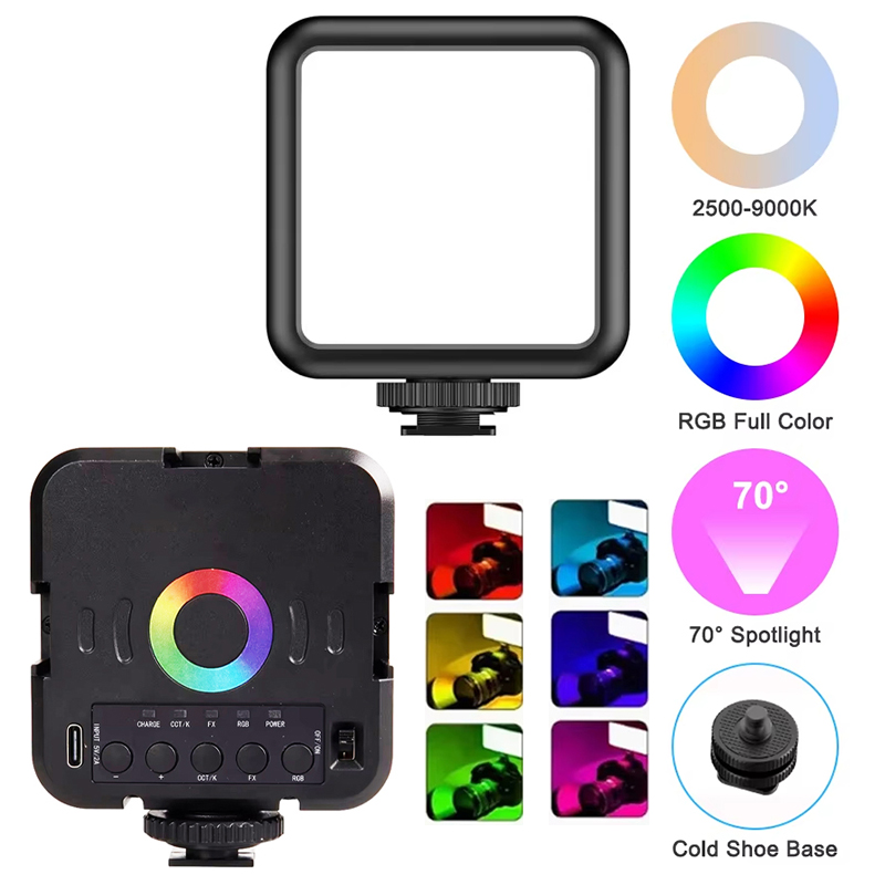 ポータブルW70RGB LEDフルカラーRGB LEDビデオ - Photography Lighting Handheld のレビューと価格