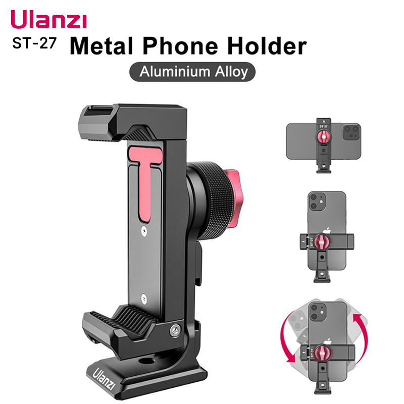 Ulanzi ST-27 電話ホルダー メタルクランプ コー - Photography Mobile Lighting のレビューと価格