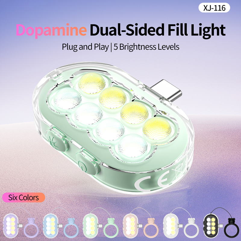 LED携帯電話用フィルライト、自撮り用、美肌撮影用、ドーパミ - Photography Lighting Brands のレビューと価格