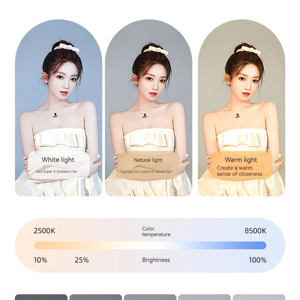 セルフィー用フィルライト、ビデオ撮影・ライブ配信用LEDスク - Photography Mobile Lighting のレビューと価格