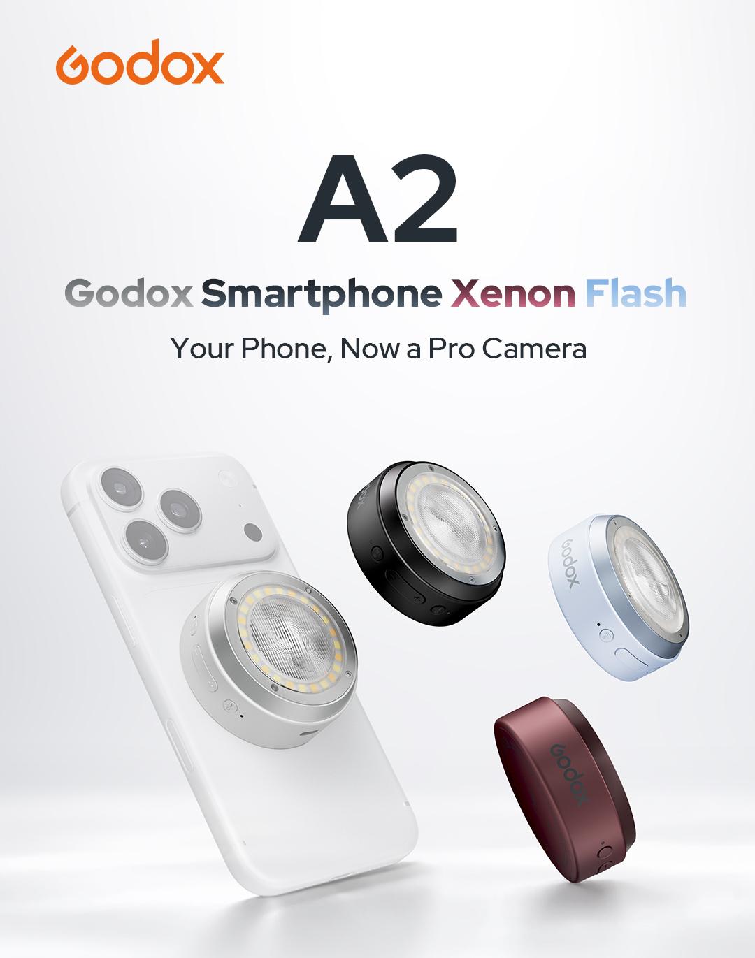 Godox A2 マグネット式フラッシュライト。iPhone - Photography Lighting Brands のレビューと価格