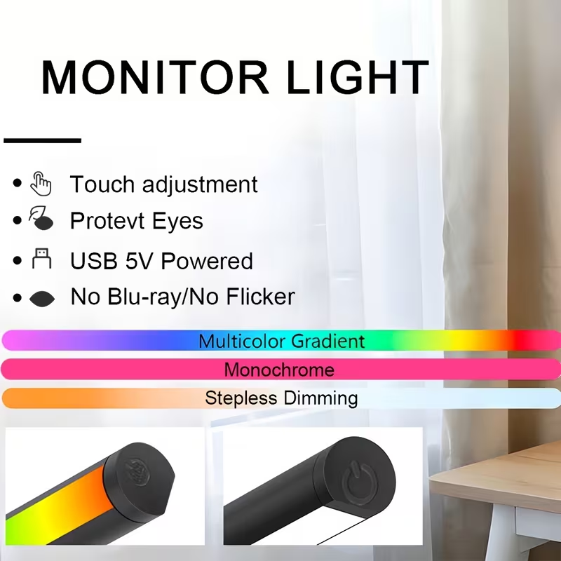 コンピューターモニタースクリーンライトバー LED デスクラ - Photography Lighting Game のレビューと価格