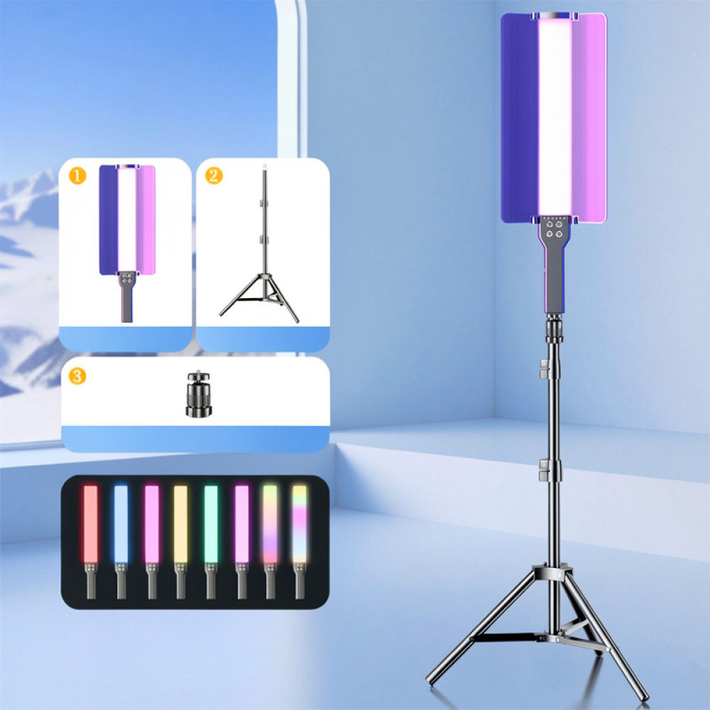 RGBビデオライトスティック。持ち運び可能な、プロ仕様の調光 - Photography Lighting Kit Portable のレビューと価格