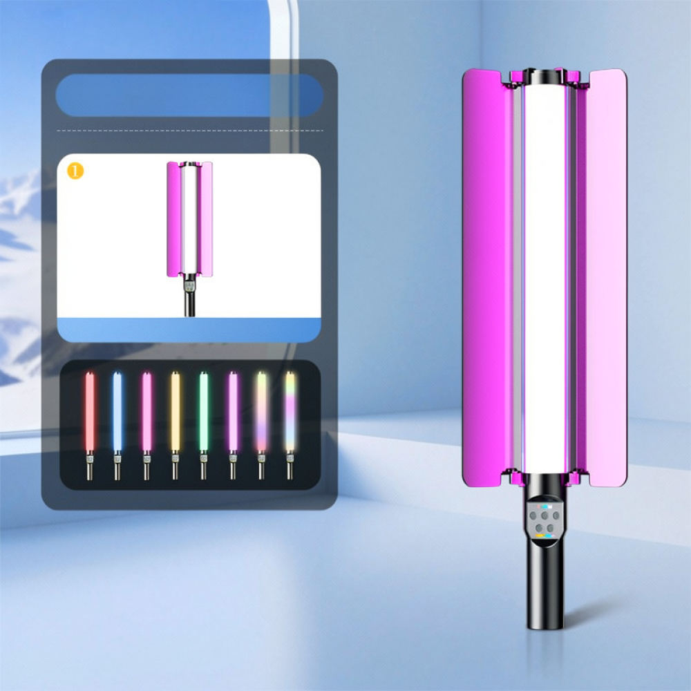 RGBビデオライトスティック。持ち運び可能な、プロ仕様の調光 - Photography Lighting Kit Portable のレビューと価格