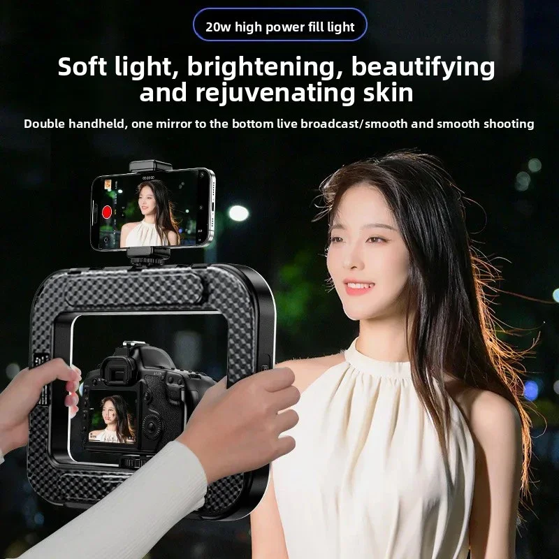 ポータブルハンドヘルドリングLEDライト 新型ウサギケージ照 - Photography Mobile Lighting のレビューと価格